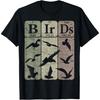 Birds Periodic Table Elements Birdwatching Ornithology T-Shirt(1)