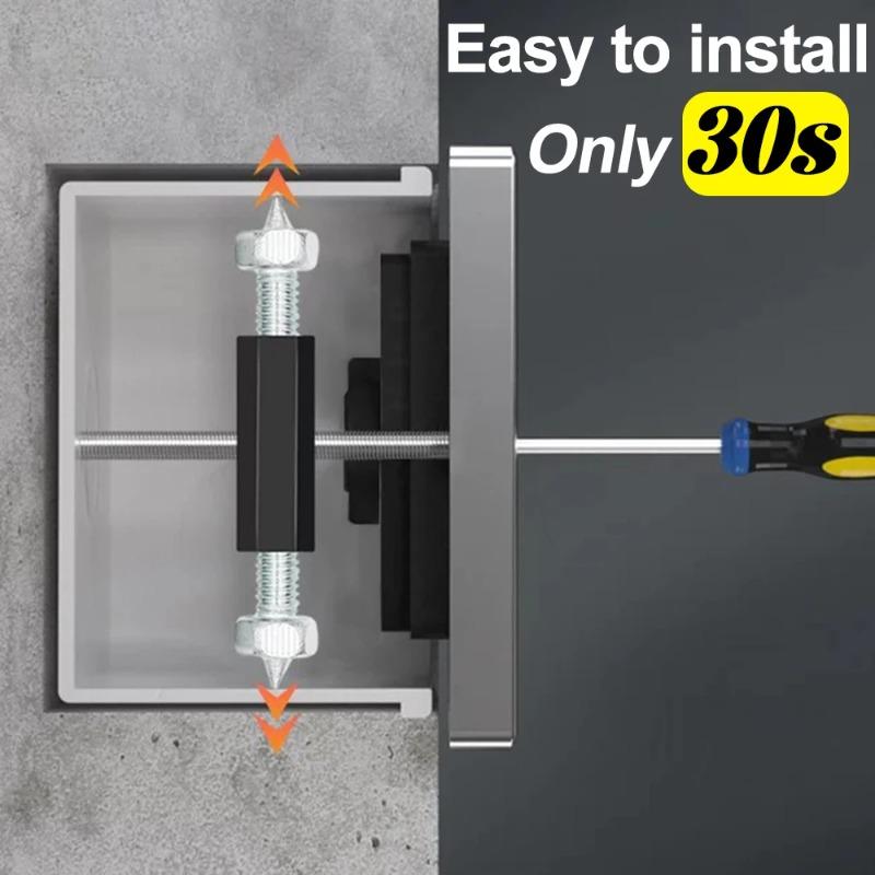Wall Switch Socket Cassette Repair Kit Universal Insulate Socket Box Screw Support Rod Wrench 86/118 Type Electrical Accessories