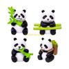 8 Pack Realistic Panda Figurines Small Animal Models Miniatures Ornaments for Cake Toppers and Garden Decors Accessories D57B