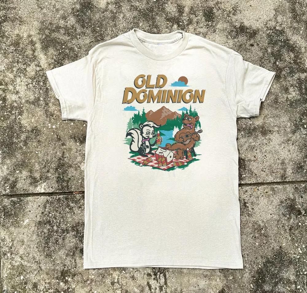 Collection Old Dominion Band White Cotton T Shirt Full Size S-5XL Unisex T-Shirt XXXXL