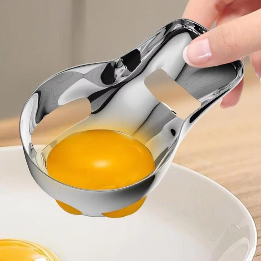 Professional Egg Yolk Filter Stainless Steel Egg White Divider Egg Yolk Separator Spoon  Kitchen