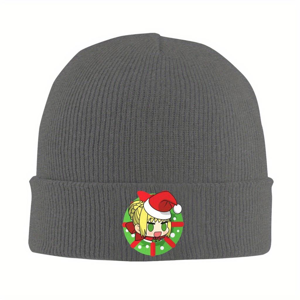 Padoru Astolfo Christmas Hats Autumn Winter Beanies Baggy Caps Unisex Women Acrylic Knitted Hat