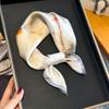 New 100% Natural Silk Square Scarf Women Bandana Headscarf Scarves Shawls Square Neck Foulard Wraps Floral Femme Schals Bufanda