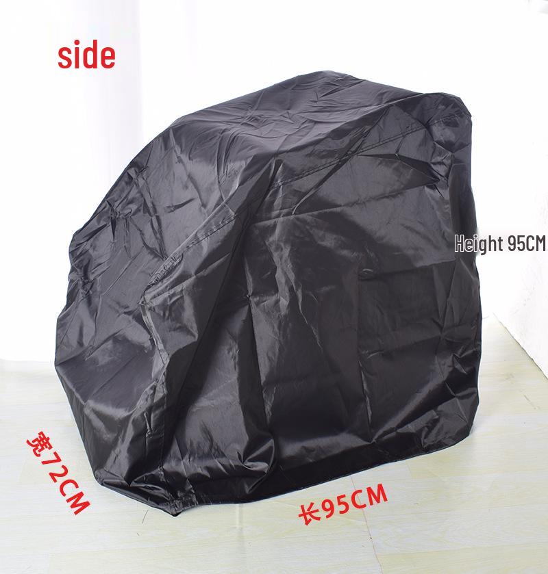 Waterproof Foldable Oxford Cloth Wheelchair Dust Cover - Lightweight, Rainproof, Sunproof, Easy to Store for Elderly.