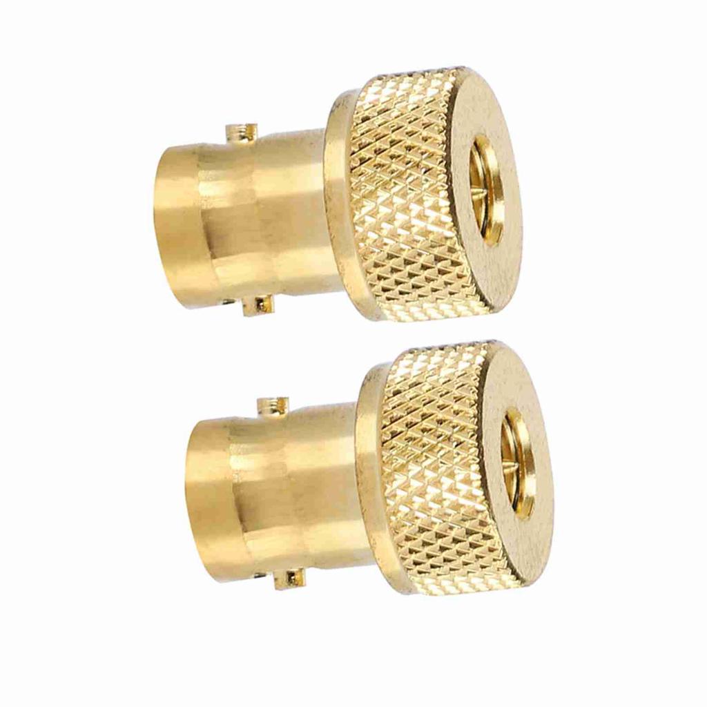 2 Pcs Gold BNC Female To SMA Male Convert Adapter Connector