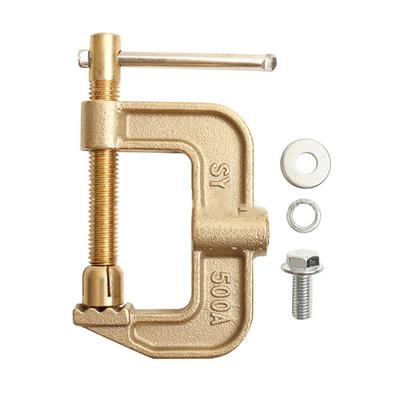 500A Copper Ground Clamp G Shaped Suitable for Argon Gas Shielded Welding and Submerged Welding In Automotive and Shipyard Use