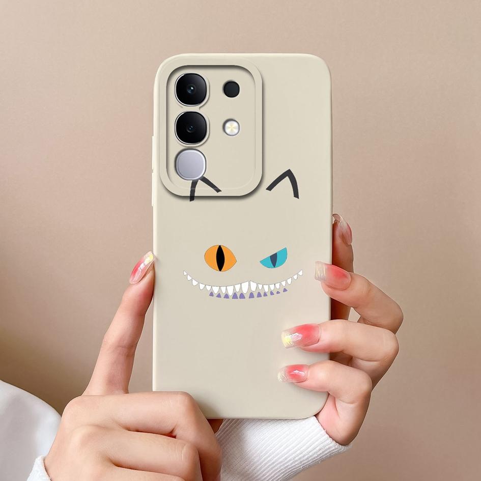 New Case For Vivo Y19S V30 V40e V50 Y04 T4x iQOO Z9s Y29 Y29S Y39 S19 Pro V40 Lite(IDN) Lovely Owl Kitten Slim Silicone Shockproof Shell For Vivo Capa