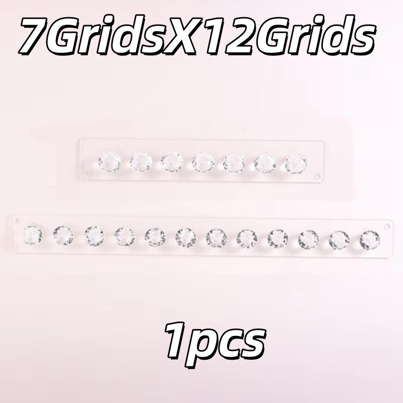 1/2pc 7/12Hooks Transparent Acrylic Storage Rack Wall Display Shelf Mount Necklace Earrings Scarf Organizer Bathroom Accessories