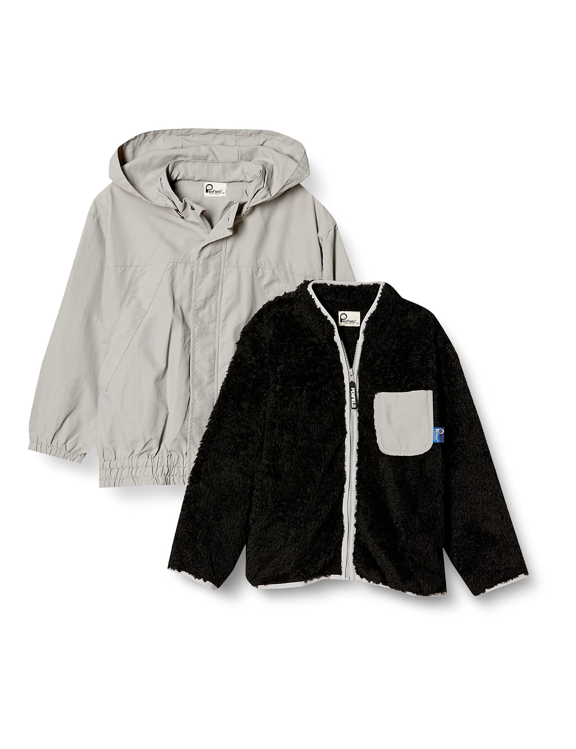 

Детская куртка-трансформер Penfield с капюшоном, размер 130, серая, серый