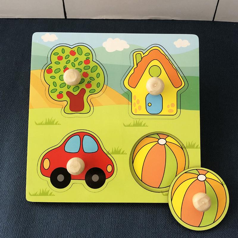 Juguetes rompecabezas para bebés para niños, animales, camión de frutas, juegos a juego con tarjetas gráficas, juguetes Montessori para niños de 1, 2 y 3 años