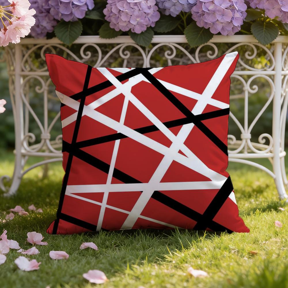 V-Van H-Halen Cushion Cover Home & Car Dual-Scene Pillow Cover: Reversible for Premium Comfort