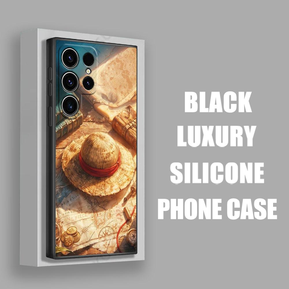 Ones Pieces Straw Hat Pirates Luffy Phone Case For Samsung Galaxy S25 S24 S23 S20 S21 FE S26 S22 Ultra S26 Plus S25FE Soft Cover