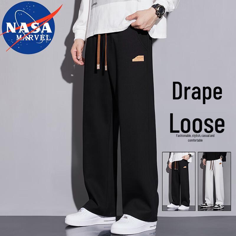 NASA MARVEL Men's Loose Fit Straight Leg Casual Pants