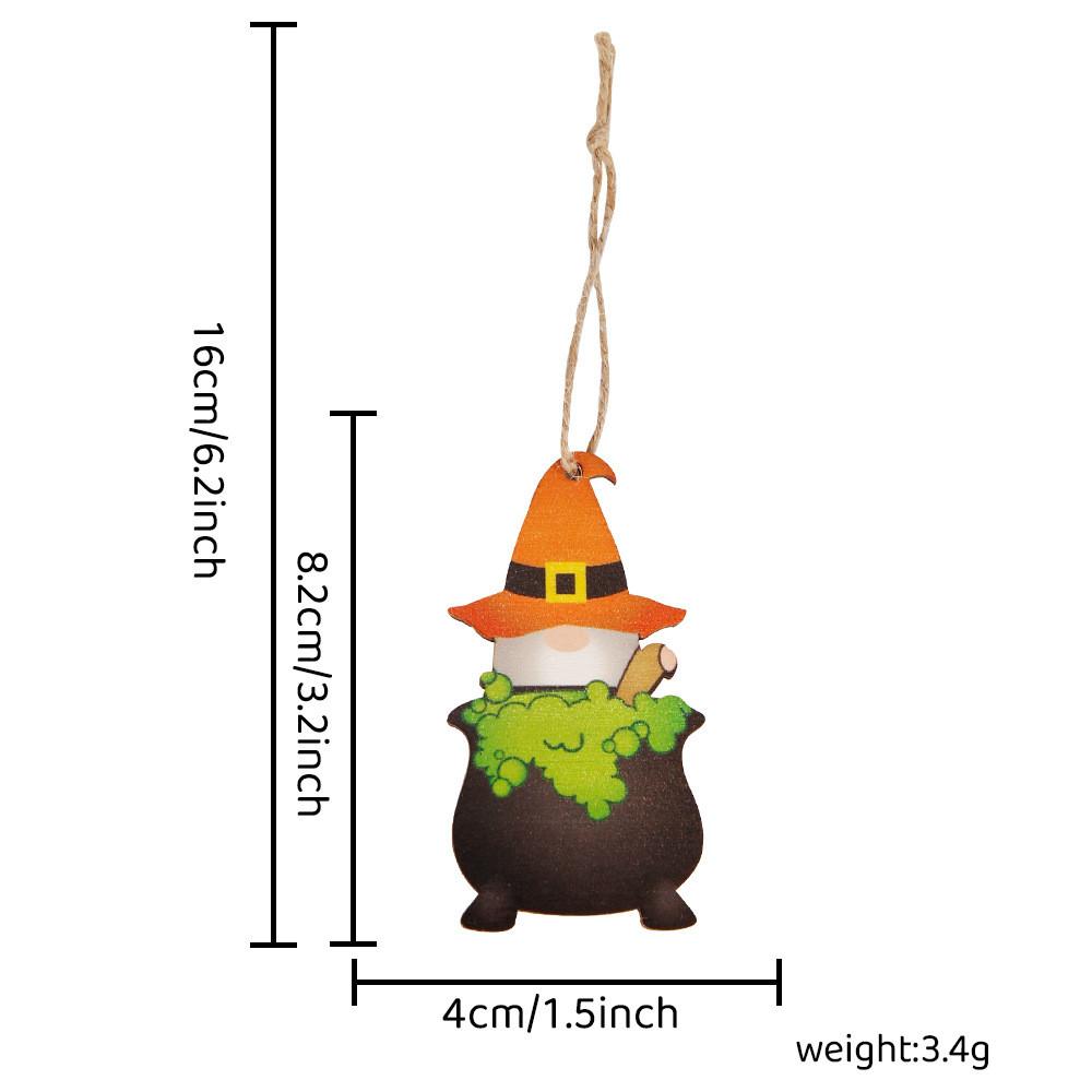 Wooden Halloween Unique Ghost Pumpkin Hanging Ornaments Perfect For Spooky Decor Party