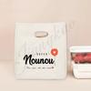 Beste Nanny der Welt Aufdruck Lunchtasche Tragbar Isoliert Canvas Kühltasche Bento Tasche Thermisch Lebensmittelaufbewahrungstaschen Geschenk für Nounou