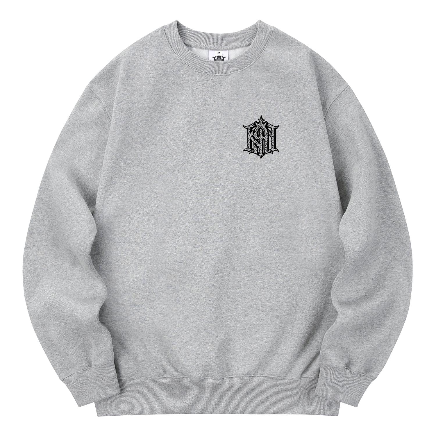 Khan 6312 Kmg0175 Old Khan Fleece-Lined Sweatshirt Gray L
