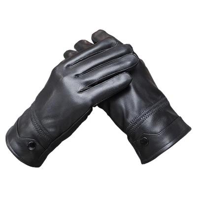 Men's Lambskin Warm Fleece-Lined Gloves