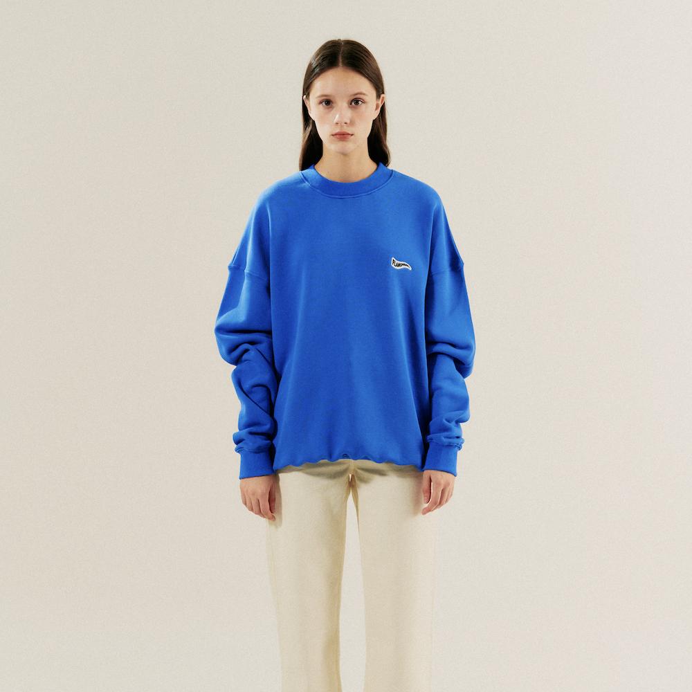 Peullangpeulele Wave Logo Sweatshirt (Blue)