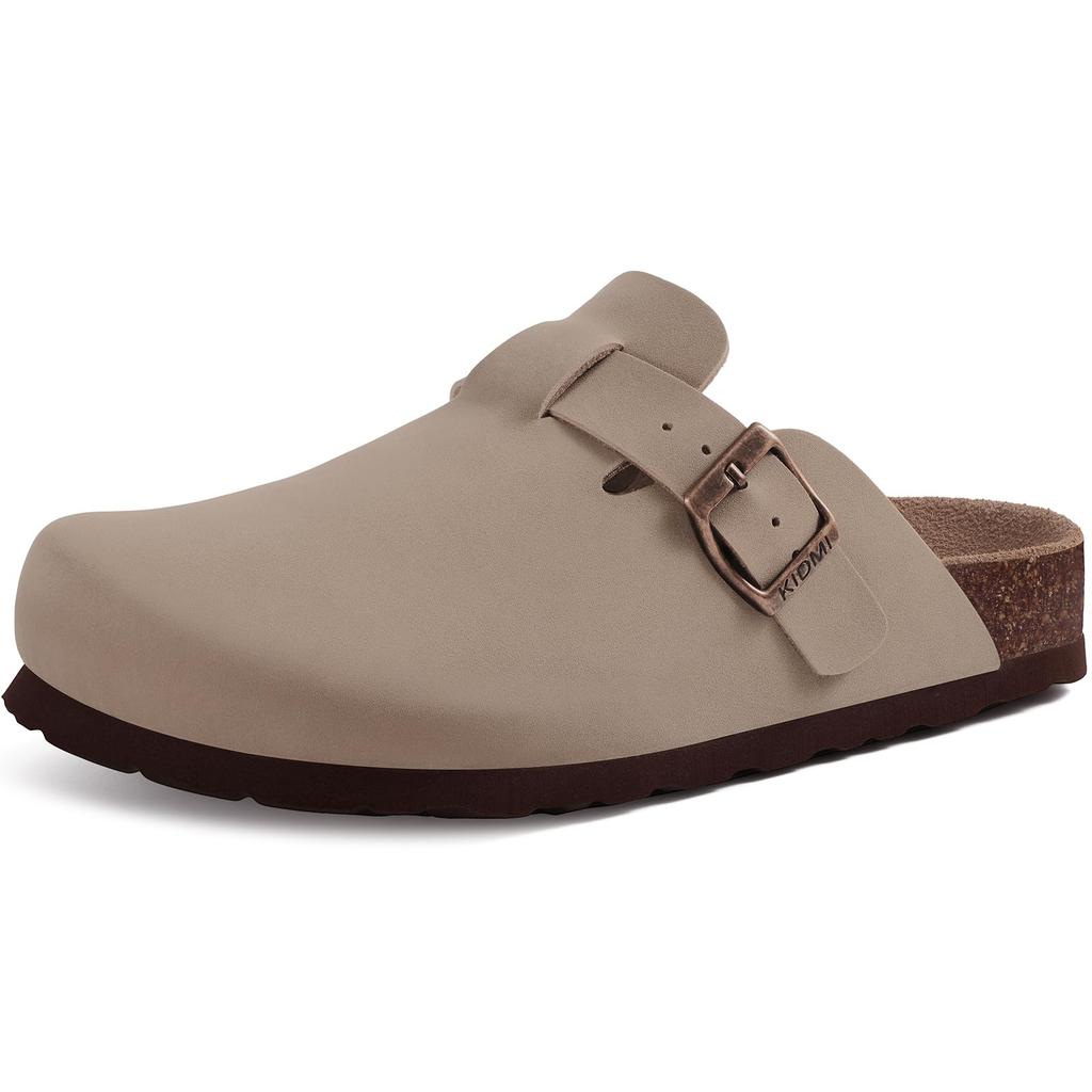 Fashion Shevalues Suede Clogs For Women Men Summer Cork Mules Soft Footbed Sandals With Arch Support  New Leisure Fashion Genuine Clogs