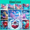 Painting 5d Peacock Diy Diamond Artificial Diamond Square Round Mosaic Embroidery Set Flower Beach Home Decoration Gift