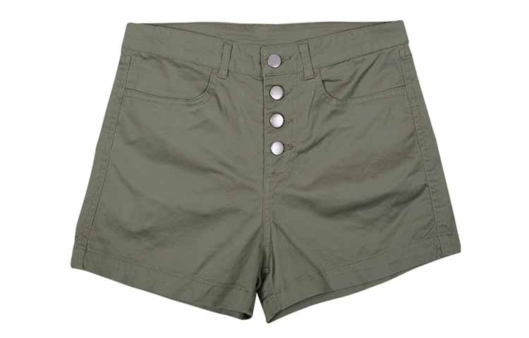 Converse Casual Shorts Women s Army Green Moderate 10019147-A02 26