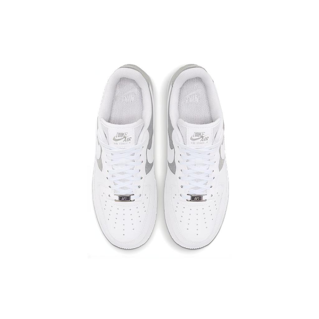 New Nike Air Force 1 Low 07 White Metallic Silver Women's DD6629-100