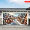 1 Piece Winter Candy House Background Cloth - No Need for Electricity Easy To Hang