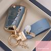 Fashion TPU Car Key Case Full Cover Fob For VW Volkswagen Golf 7 MK7 Tiguan MK2 For SEAT Ateca Leon FR 2 Ibiza For Skoda Octavia