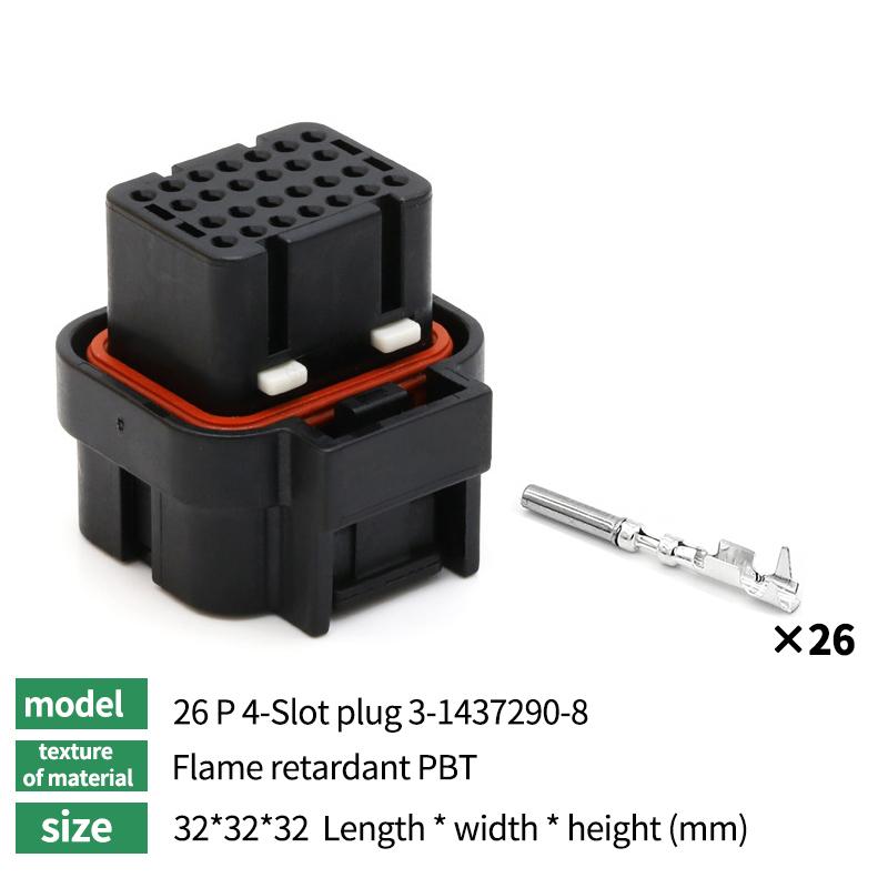 26/34pin AMP Connector Waterproof Plug Harness 3-1437290-1 6437288-2 9-6437287-8 6473711-1 1473712-1 6437288-1
