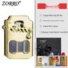 Zorro 786 Cyber Mecha Transparent Oil Tank Semi-automatic Kerosene Lighter