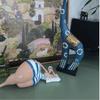 Nordische Golf-Lady Harzfigur, Elegantes Sportmädchen Yoga-Stil Dekorative Statue für Wohnzimmer Heimdekoration
