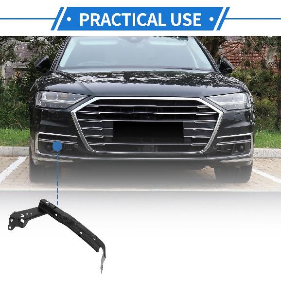 1 Pc Bumper Support Bracket Compatible for Honda CRV 2002-2006, Durable ABS Black Front Right Bumper Retainer Bracket Hold Mount No.71140S9A000