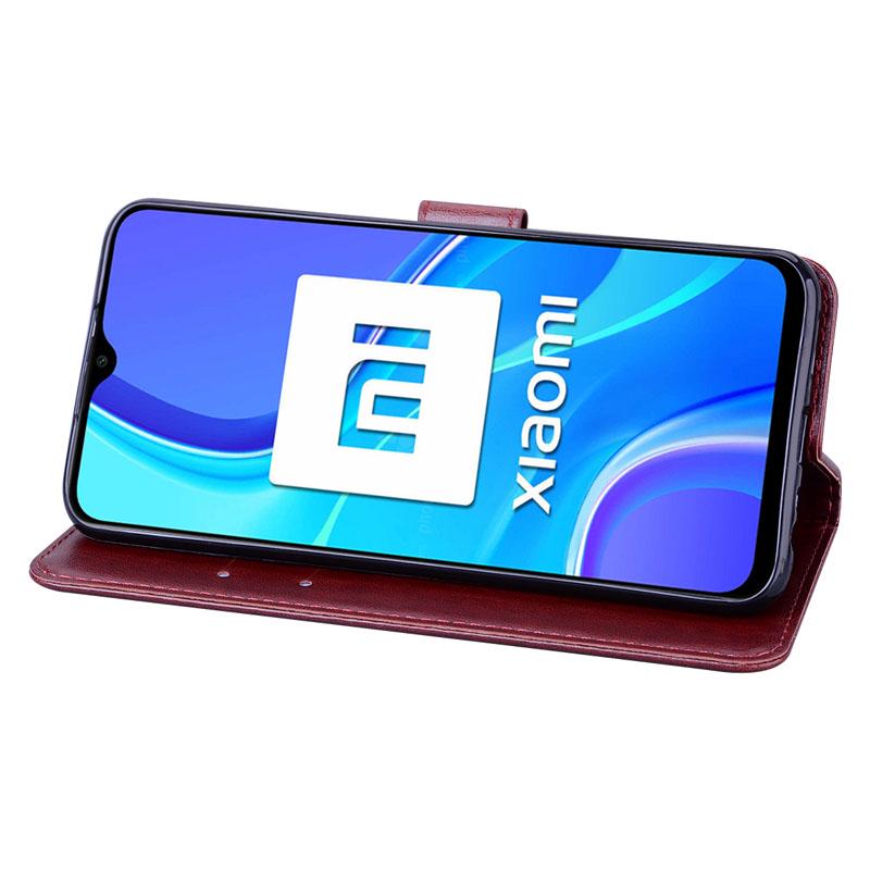 Flip Cover Redmi 9i Back Cover Stylish Leather Wallet Case For