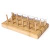 Wooden Fishing Tackle Organizers For 12 Regular Spools And Dispensing Fly Tying Thread Spool Stand