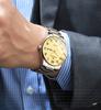 Men Watch Waterproof Calendar Week Large Dial Middle aged Elderly Steel Male Female Students Fashion Quartz Wristwatches Clock