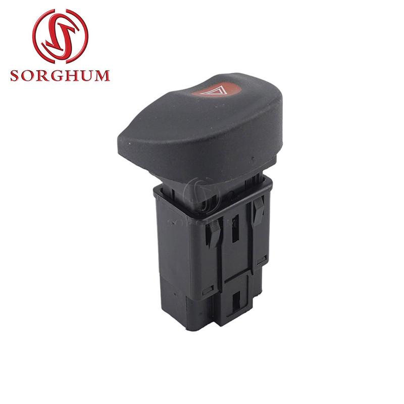 SORGHUM 7700435867 For Renault Megane I MK1 1995 1996 2003 Auto Emergency Hazard Warning Switch Double Flash Lights Button 8P