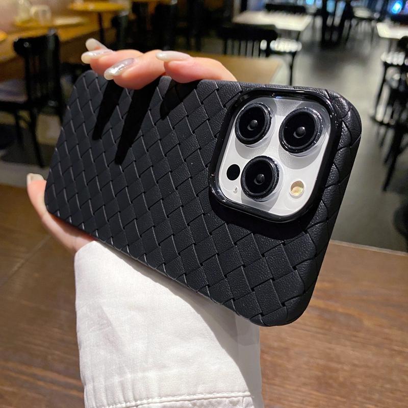 

Роскошный тканый чехол для телефона с узором для iPhone 15 14 13 12 11 Pro Max Plus, мягкий силиконовый противоударный чехол-бампер For iPhone 14Pro Max