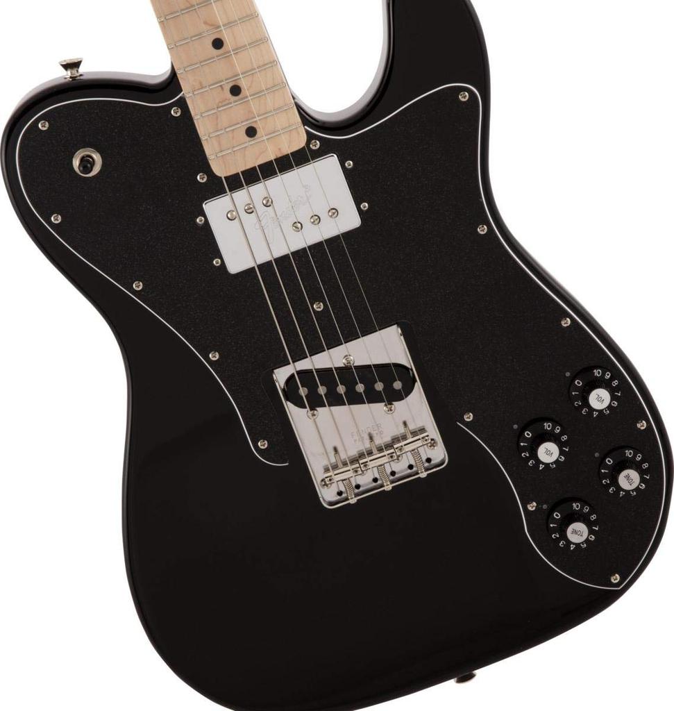 Fender Elektrická kytara vyrobená v Japonsku Tradiční 70. léta Maple Black Telecaster® Custom, hmatník,