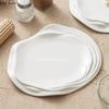 Pure White Water Ripple Ceramic Dining Plate Restaurant Creative Dessert Plate Pasta Plate Snack Plates Specialty Tableware