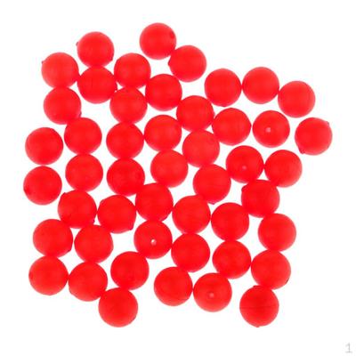 50 Pcs Fishing Float Balls EVA Foam Bobbers Ball Strike Indicators