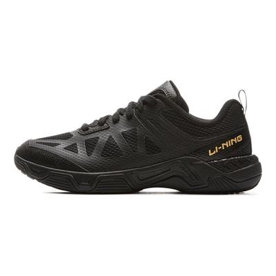 Li Ning Table Tennis Series Comfortable Simple Trendy Durable Resilient Low-Top Table Tennis Shoes Unisex Shoes Black APPV009-2