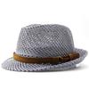 Hat Men's Summer Shade Jazz Top Hat Korean Version Hand-knitted Casual Couple Hollow Belt British Straw Hat
