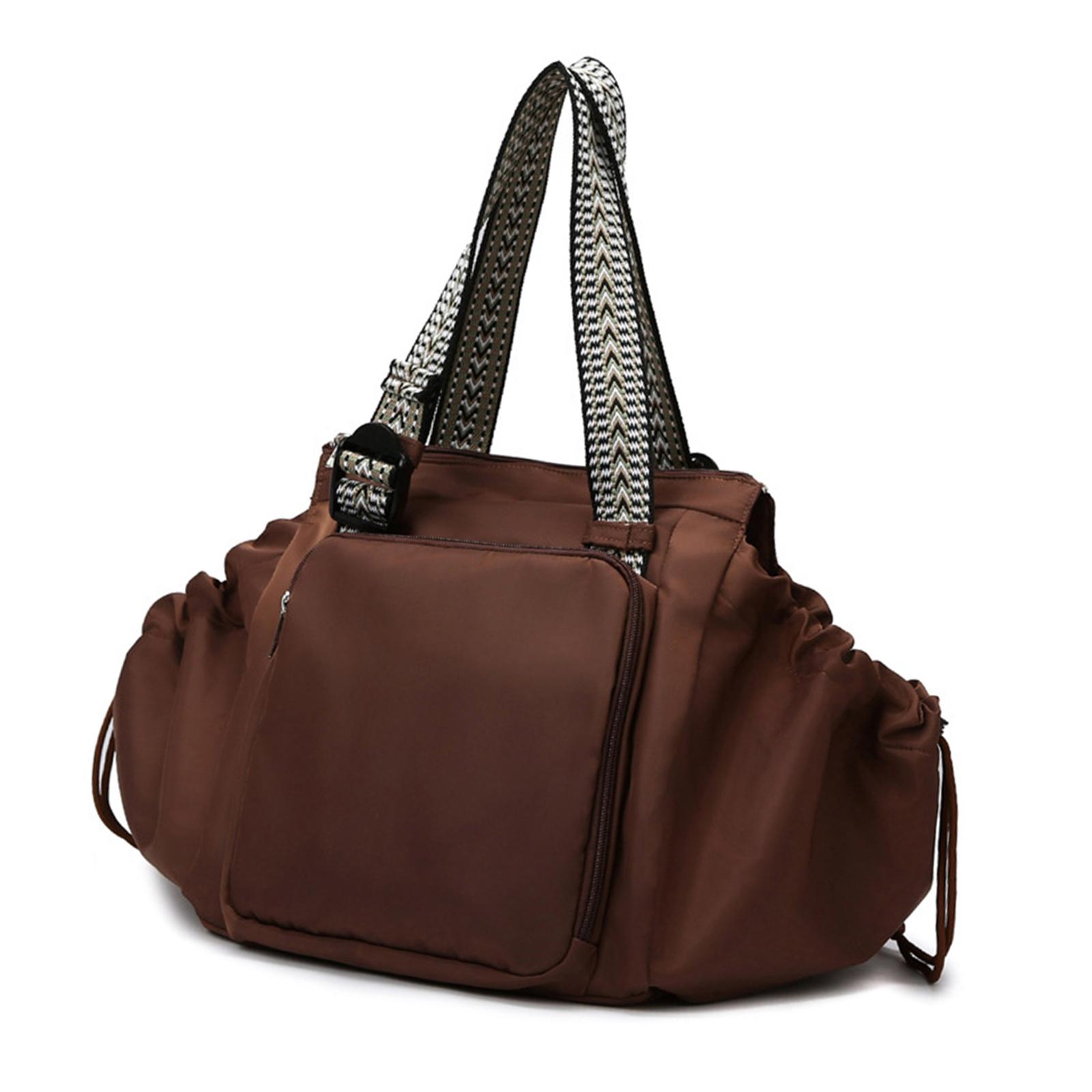 

Сумка для мам с несколькими отделениями, рюкзак, сумка для подгузников для женщин, водонепроницаемая дорожная сумка, легкие сумки через плечо, дамская сумочка коричневый