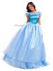 Halloween Cinderella Cosplay Dress: Princess Fairy Tale Costume Set