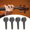 4 Pcs Quality Violin Strings Shaft Tuning Pegs Accessories Ebony Solid Wood(for 1 4 Violin)