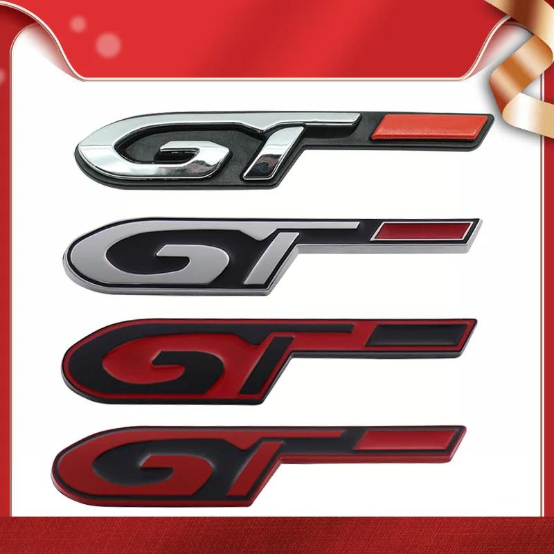 AAZR1 3D Car Styling GT Sticker for 4008 GT 5008 RCZ 308 508 3008 508 408 406 Car Hood Fender Trunk Rear Nameplate Decal Emblem Badge