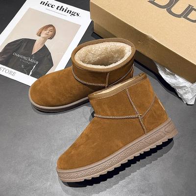 Stivali da Neve Invernali alla Moda Resistenti al Freddo e Caldi, Scarpe Versatili da Donna alla Moda per Esterno, Scarpe da Donna alla Moda in Velluto e Cotone