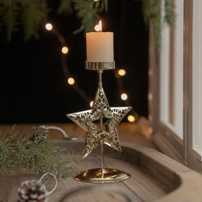 Decorative Snowflake Tree Candle Holder Xmas Tree Iron Xmas Tealight Holder Elk Christmas Candlestick Christmas