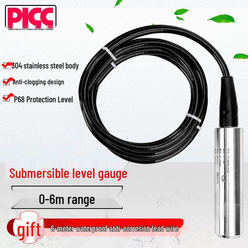 Submersible Water Level Sensor 4-20mA Voltage Transmitter