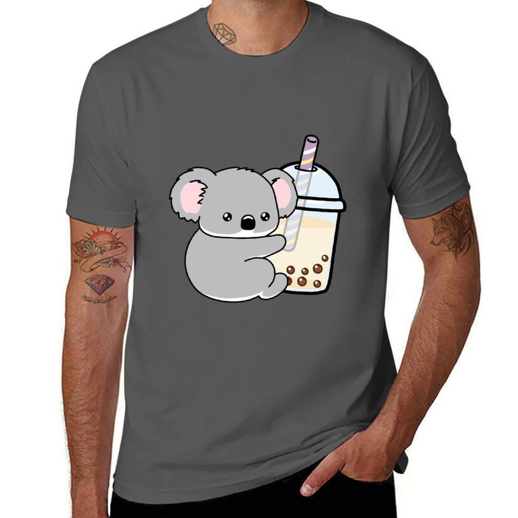Little Koala Loves Boba Tshirt Large Size Basic Casual Tshirt